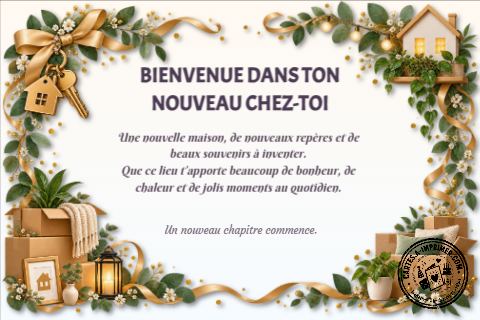 Bienvenue dans ton nouveau chez-toi