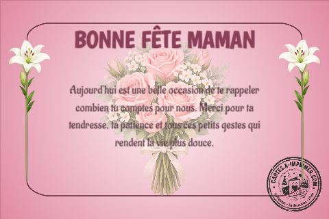 Bonne fête Maman