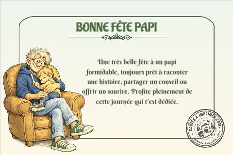 Bonne fête Papi