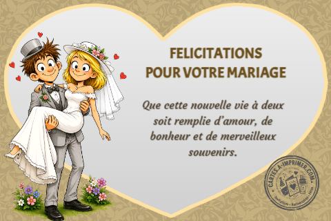 Félcitations de mariage