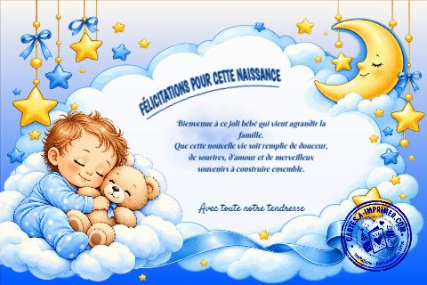 Félicitations pour cette naissance