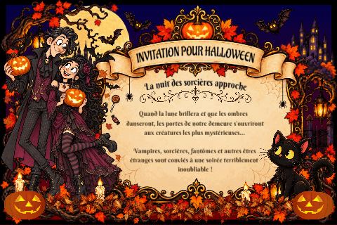 Invitation pour Halloween