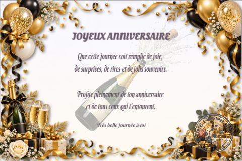 Aperçu de la carte Joyeux anniversaire adulte