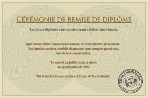 Remise de diplôme